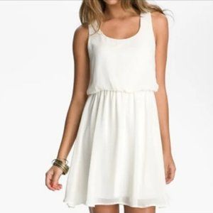 Lush Urban Outfitters White Sleeveless Dress with Slip Small